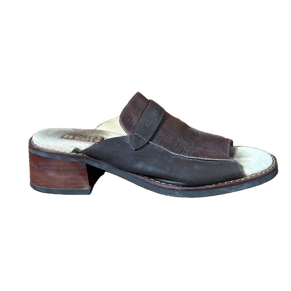 Ariat Size 7 Women's Brown Slide Sandals Comfort Stitching Heeled